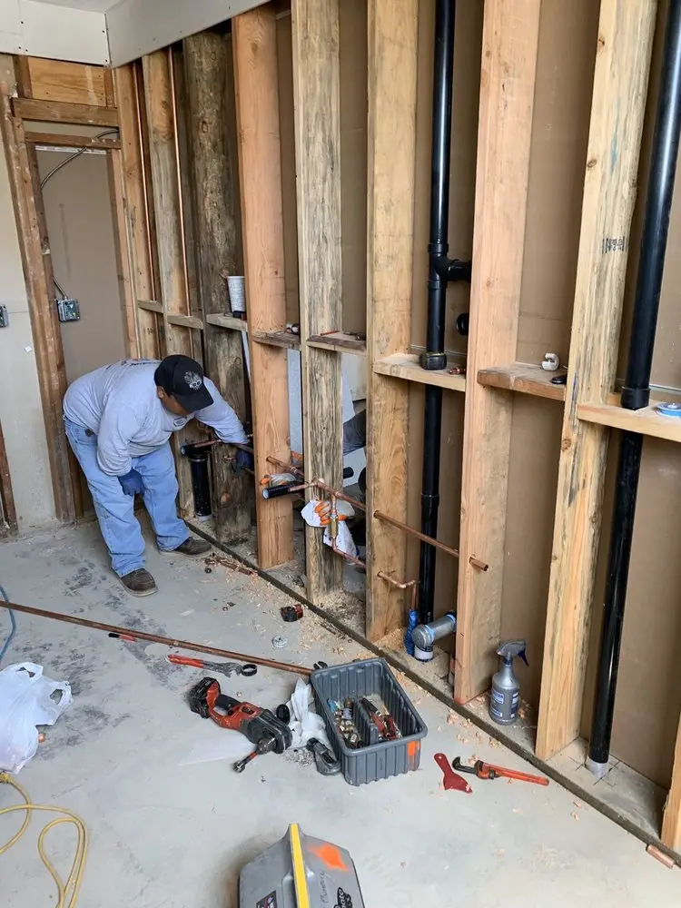 Commercial rough-in plumbing for Gas Line Repair in Black Horse